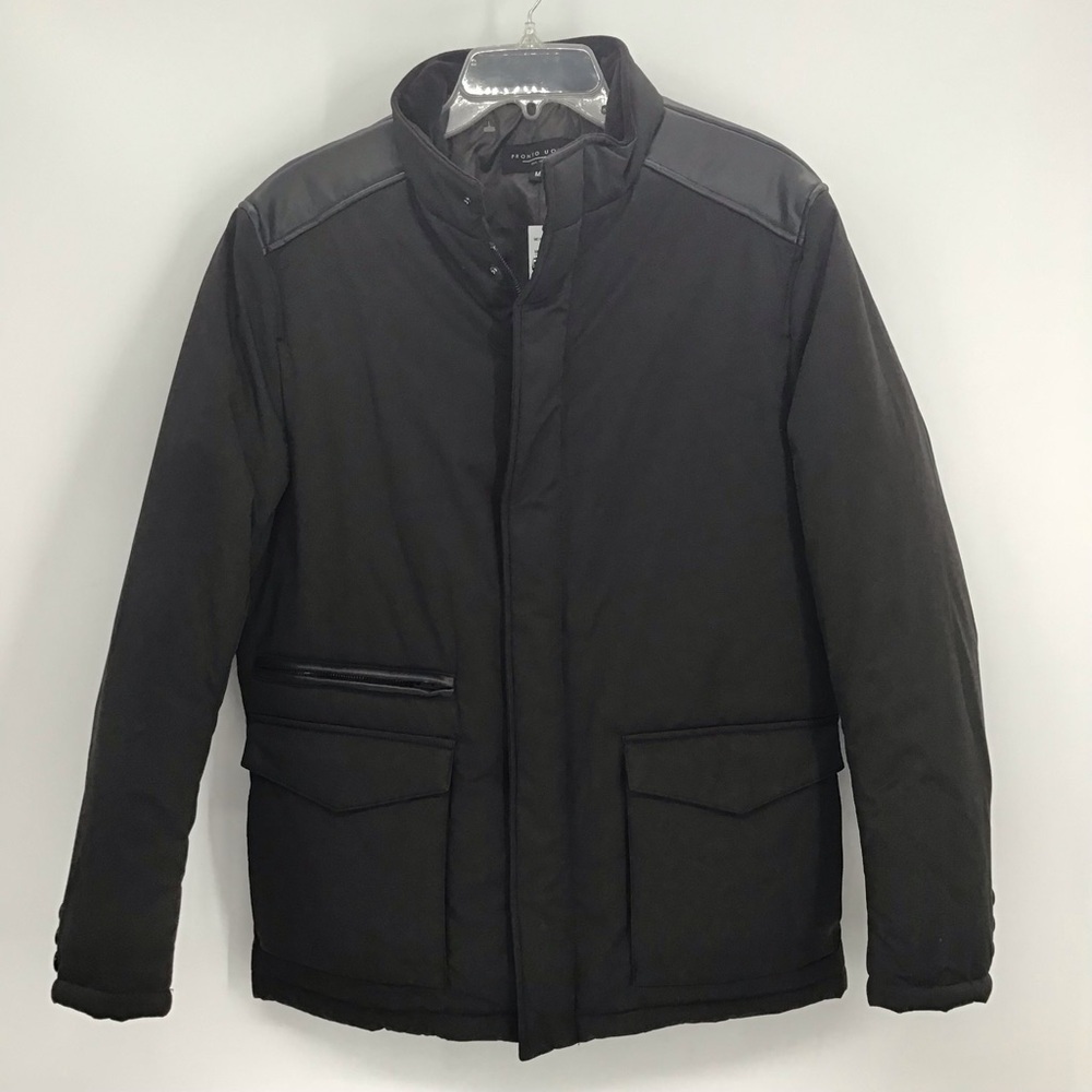 Pronto Uomo NWT Mark Insulated Puffer Jacket Winter Warm Dark Brown Size Medium